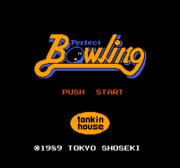 Perfect Bowling Title Screen